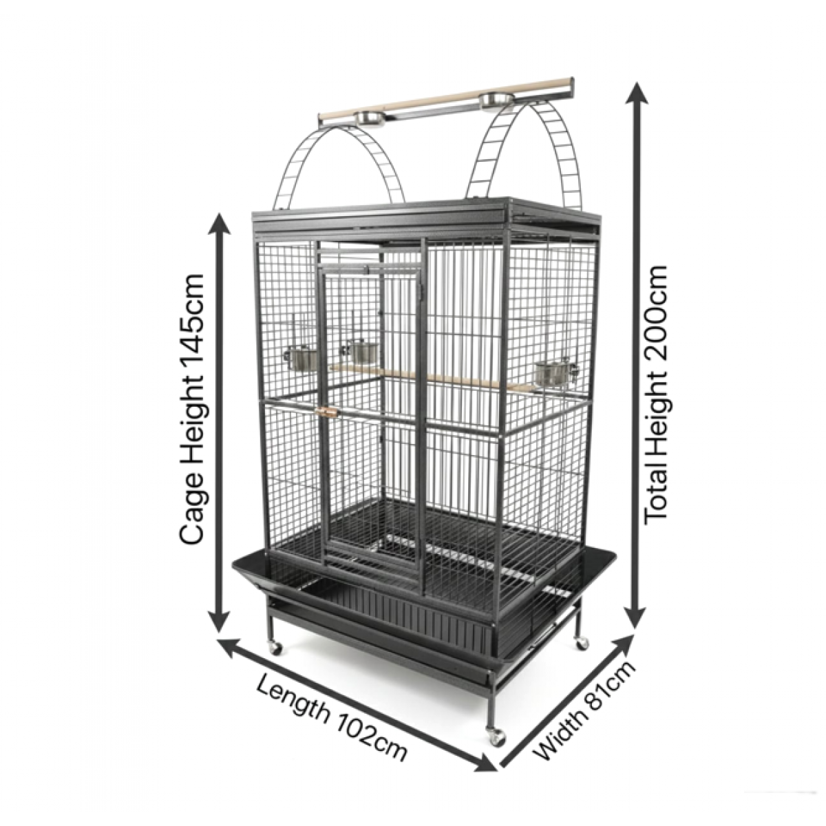 Stunning Parrot Cage With Pull Out Tray image